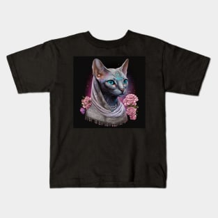 Enigmatic Abyssinian Cat Kids T-Shirt